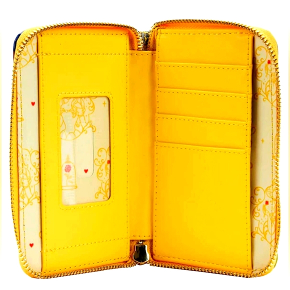 NWT Loungefly Disney Beauty & The Beast Satchel Bag, Wallet & CHARM - Picture 6 of 14